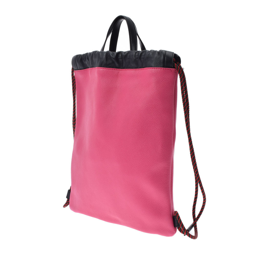 Gucci Boys Backpack Calf Drawstring Backpack Pink - image 2